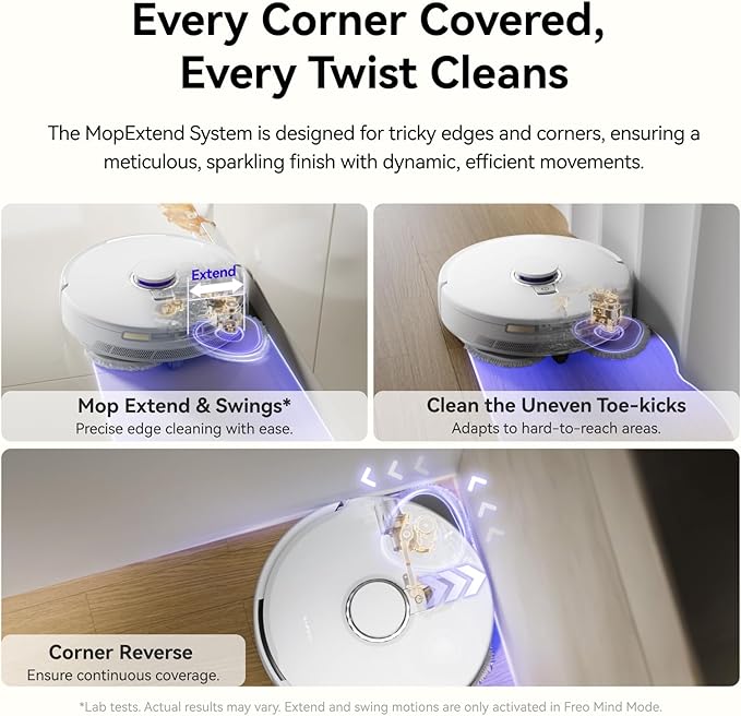 NARWAL Freo X10 Pro Robot Vacuum and Mop Combo, 11,000Pa Suction, DualFlow Tangle-Free System, MopExtend Edge Cleaning, Self-Emptying, Auto Mop Wash & Dry, LiDAR Navigation, for Pet Hair & Hard Floors