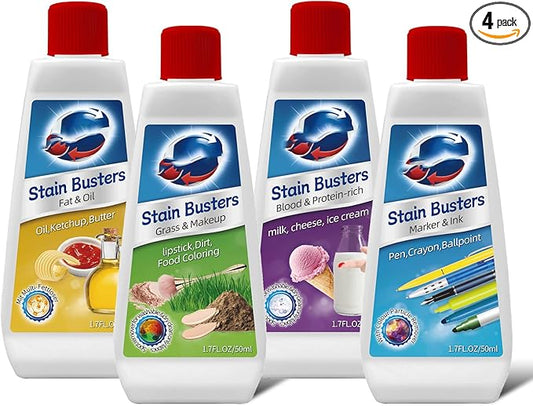 Laundry Stain Remover, Powerful Fabric Stain Cleaner for Clothes, Removes Grease, Oil, Food & Sweat Stains, Safe for Everyday Use
