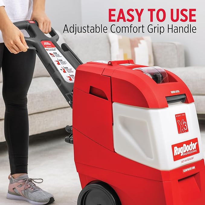 Rug Doctor X3 Commercial Carpet Cleaner - Large Red Oxy Pro Pack