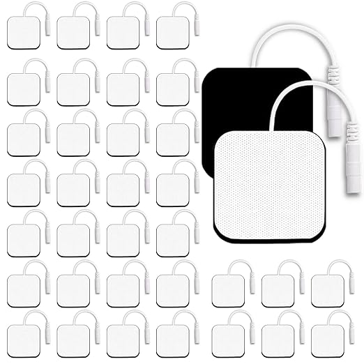 SM Electrodes 72PCS TENS Unit Electrode Pads TENS Pads TENS Unit Pads TENS Pads Reusable Electrodes Pads 2x2” Compatible with TENS 7000 Replacement Pads Wholesale for Physical Therapy Clinic
