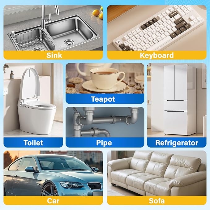 Magic Sponges Cleaning Eraser, 200 Pack 2X Density Stronger Melamine Sponge Foam Pads, Multi-Functional Household Cleaner Dish Sponge, Cleaning Supplies for Kitchen, Bathroom, Floor, Sink,Wall Cleaner