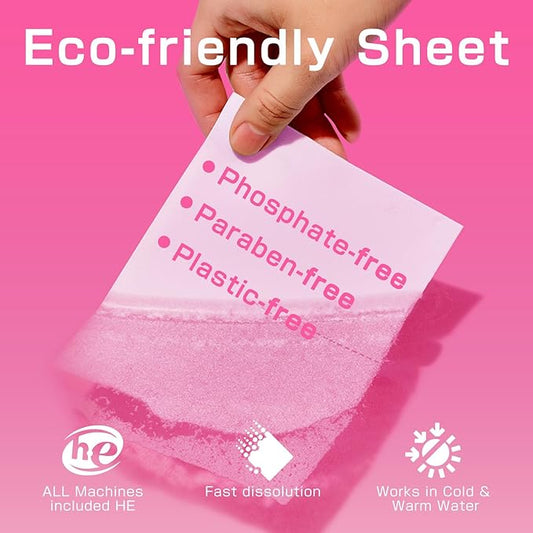 Soulink Magnolia Laundry Detergent Sheets 240 Loads - Eco-Friendly, Plant-Based, Hypoallergenic, No Plastic Jug