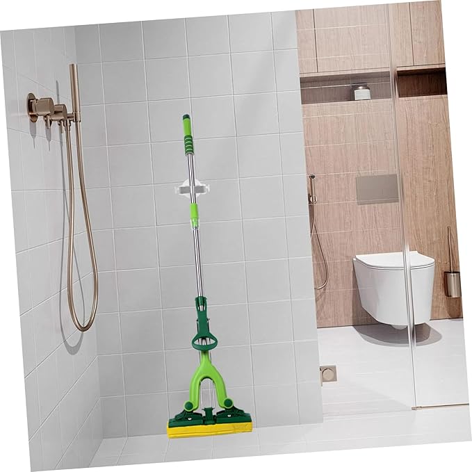 4pcs Self Adhesive Mop and Broom Holders Wall Mounted Organizers for Bathroom and Kitchen Non- Storage Racks Easy Installation Without Drilling