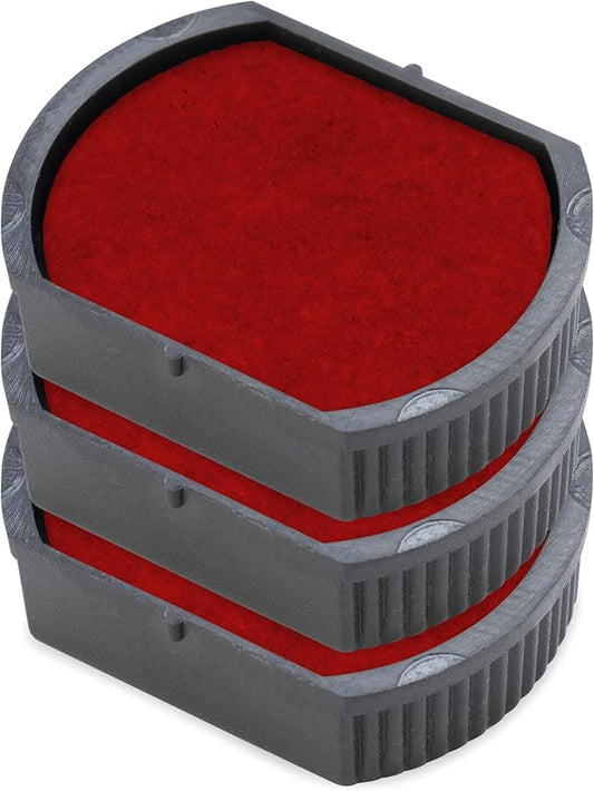 E/R17 Replacement Pad Compatible for 2000 Plus Printer R17 - Water Based - Pack of 3 - Red
