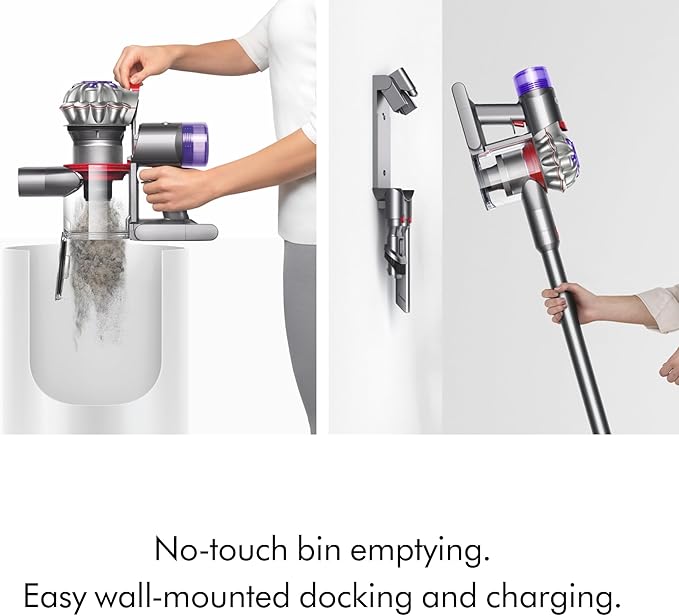 Dyson V8 Plus Cordless Vacuum, Silver/Nickel (Renewed)