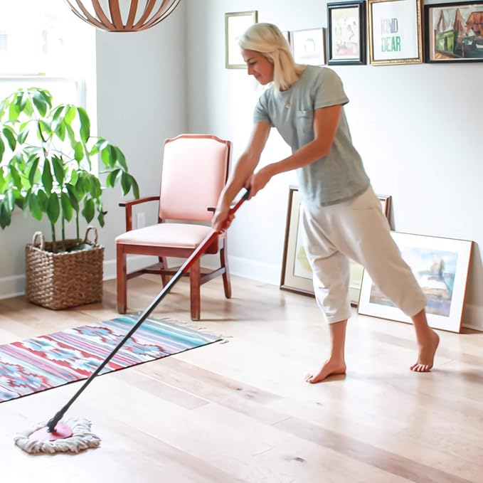 4 Pack Mop Replacement Heads Compatible with 1 Tank System Microfiber Spin Mop Replace Head Mop Refills Safe for Deep Cleaning All Hard-surfaced Floors