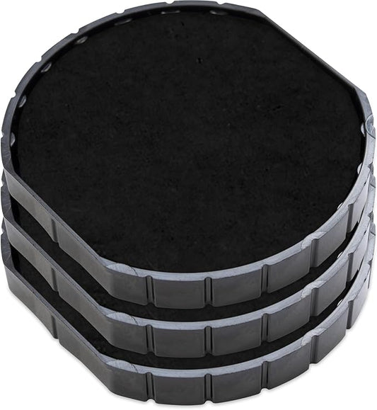 E/R45 Replacement Pad Compatible for 2000 Plus Printer R45 - Water Based - Pack of 3 - Black