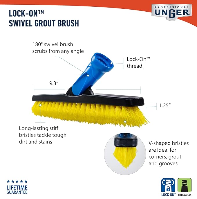Unger Swivel Grout Brush 5.5"