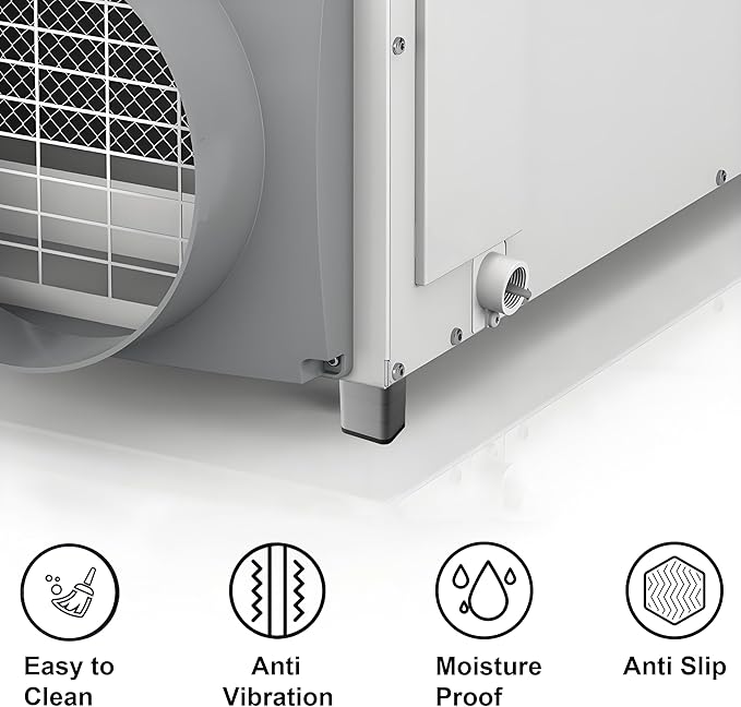 4 Packs 5879 Dehumidifier Riser Kit Compatible with Aprilaire Models E070, E080, E100, E130, 1820, 1830, 1850, 1852, 1870, 1872, Fit for Crawl Space, Basement and Whole-House