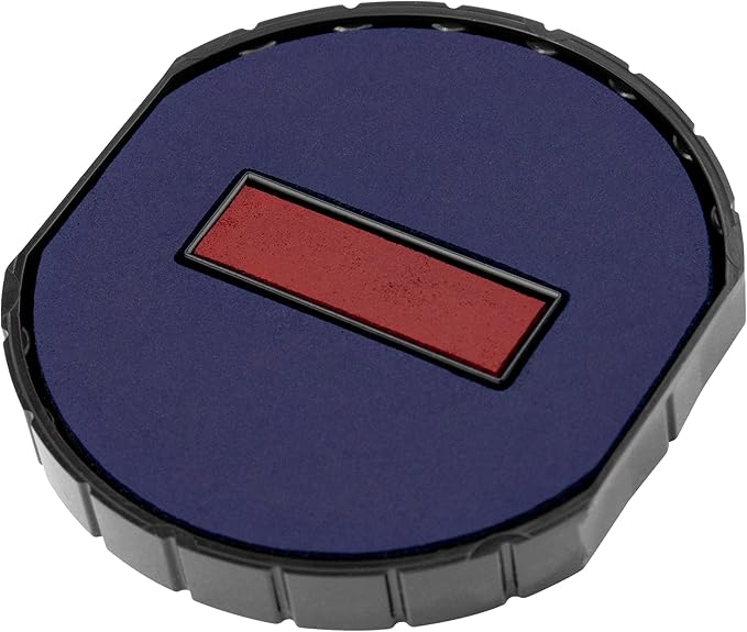 Replacement Pad for MaxMark 2045-6 Round Dater - Blue/Red Color