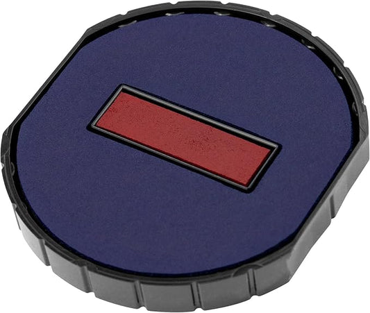 Replacement Pad for MaxMark 2045-6 Round Dater - Blue/Red Color