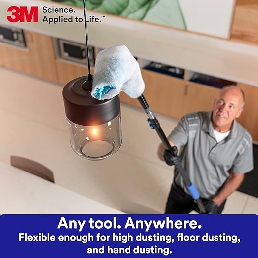 3M Easy Trap Sweep and Dust Sheets, 2 Rolls of 250 5" x 6" Sheets (500 Sheets), Disposable Easy Sweep Floor Duster, Picks Up 8x More Dirt, Dust, Sand, Hair, Works on Dry or Wet Surfaces, 55655W
