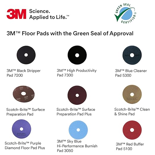 3M Red Buffer Pad 5100, 23 in