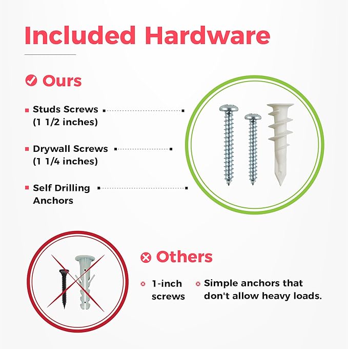 TIDYME Garage Tool Organizer Wall Mount - 96 inches - Sturdy Storage Rack with Adjustable Hooks, Anti-Rust - Easy Installation, 600lbs Capacity - Garden Tool Organizer (06 Racks & 12 Hooks)
