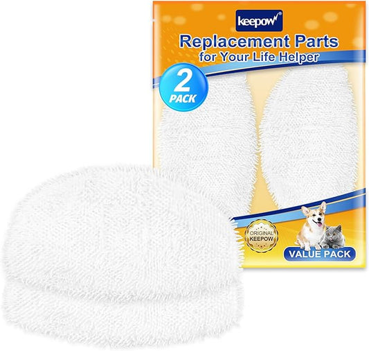 KEEPOW 1940 Steam Mop Pads 2 Pack for Powerfresh 1940 1544 1440 Series Floor Steamer Hard Floor Cleaner Microfiber Rags Replacement Parts