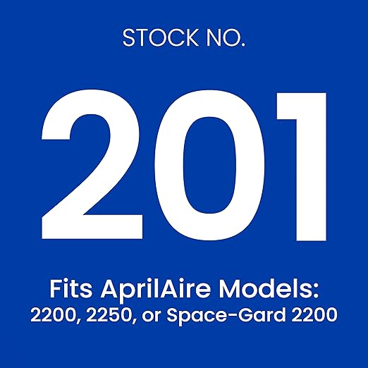 AprilAire 201 Replacement Furnace Filter for AprilAire or Space-Gard 2200 or 2250 Whole-House Air Purifiers - MERV 10, 20x25x6 Air Filter (Pack of 4)
