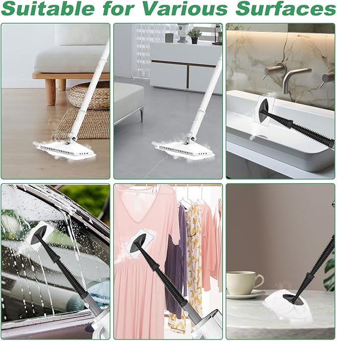 GreeSuit Microfiber Steam Mop Pads Compatible with ACHTFACH Steam Mop, Washable & Reusable Microfiber Steam Mop Cloth for All Types of Surfaces