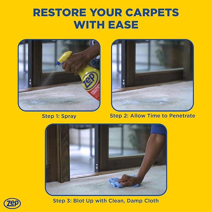 Zep High Traffic Carpet Cleaner - 1 Gallon - Penetrating Formula Removes Deep Stains. Make High-Traffic Areas Look New Again