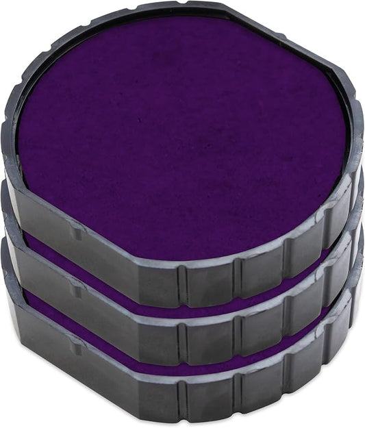 E/R30 Replacement Pad Compatible for 2000 Plus Printer R30 - Water Based - Pack of 3 - Purple