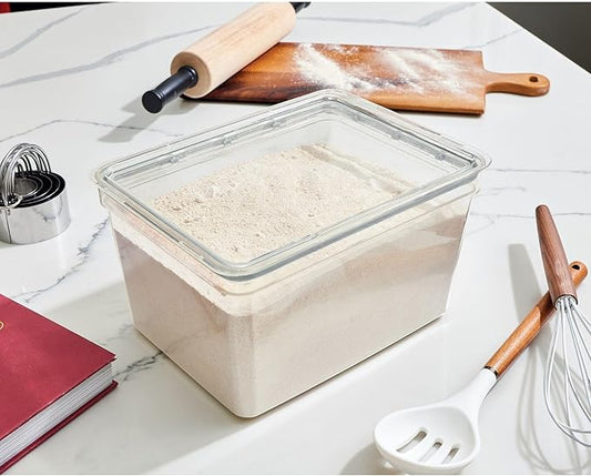 iDesign Large Tall Dry Goods Storage Bin, The Fresh Collection – 7.85” L x 10.85” H x 6” W, Clear Bin