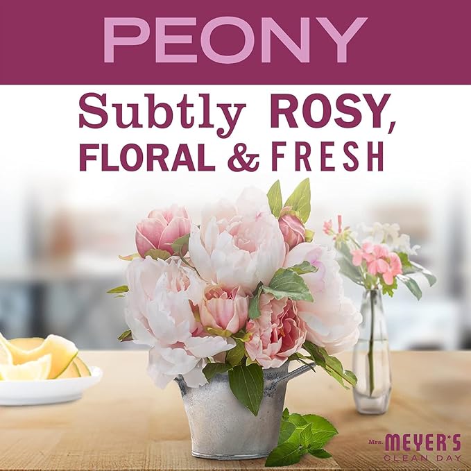 MRS. MEYER'S CLEAN DAY Liquid Dish Soap Refill, Peony, 48 fl. oz