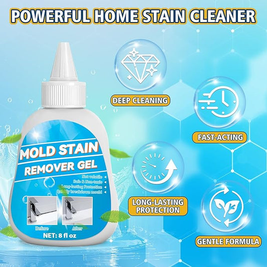 Tiepetly Home Stain Cleaner Gel, Heavy Duty Washing Machine Cleaner, Multifunctional Stain Remover, Deep Cleaning for Washing Machine Gasket, Bathroom, Grout, Tile, Shower, Sink, Caulk (8 Fl Oz)