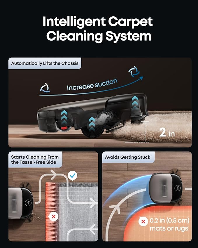 eufy Robot Vacuum Omni S2 and Mop Combo, 30,000 Pa AeroTurbo™ 2.0 Long-Lasting Suction, HydroJet ™ 2.0 Self‑Cleaning Roller Mop, CleanMind AI Navigation, Fragrance Diffuser, All‑in‑One Station