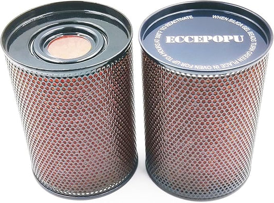 Gun Safe Dehumidifier 300g - Silica Gel Desiccant Canister, Moisture Absorber for Gun Cabinets & Safes, Protect 80 Cubic Feet, Black