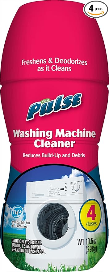 PULSE Washing Machine Cleaning Powder - Deep Cleaning Formula - Washing Machine Cleaner & Protector - Odor-Eliminating (10.5 oz)