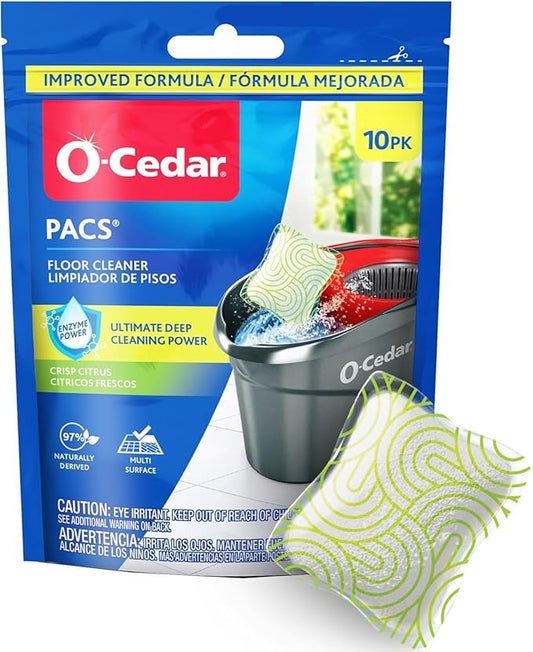 O-Cedar Floor Cleaning 30ct Pacs Citrus Scent 10ct (3-Packs)