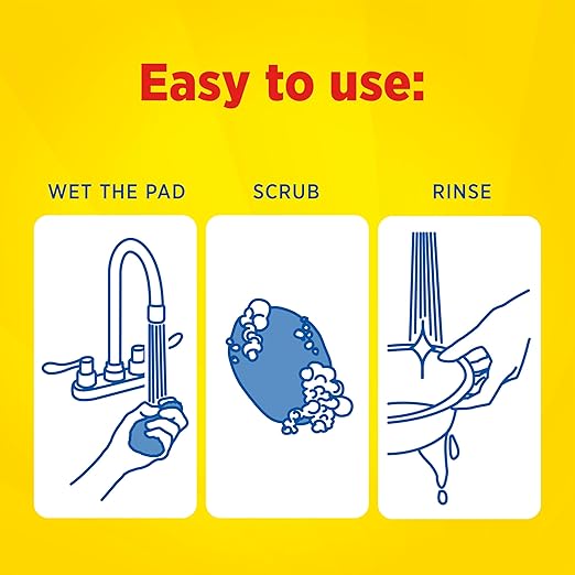 S.O.S Steel Wool Soap Pads, 18 Count