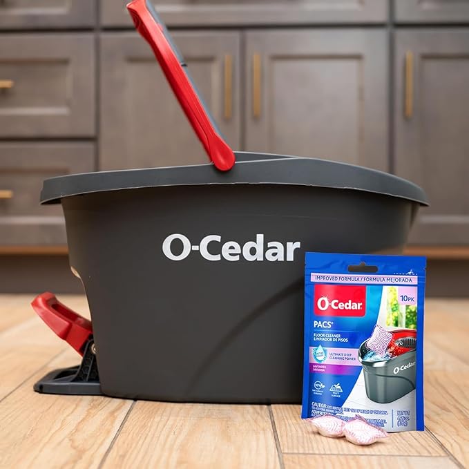 O-Cedar Floor Cleaning 40ct Pacs Lavender Scent 10ct (4-Packs)