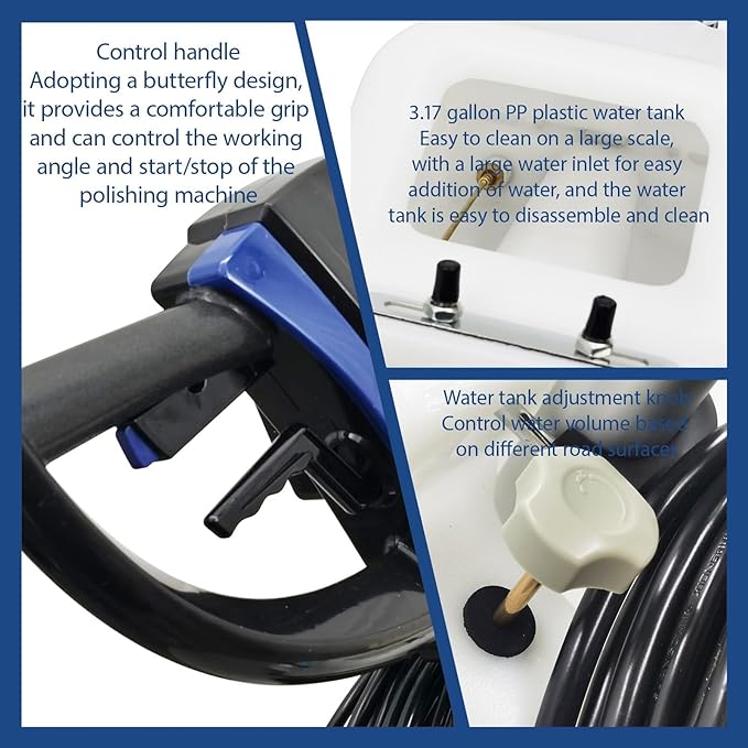 110V Floor Polishing Machine, Commercial and Industrial Floor Buffer, 18" Heavy Duty Multi-functional Carpet Scrubber