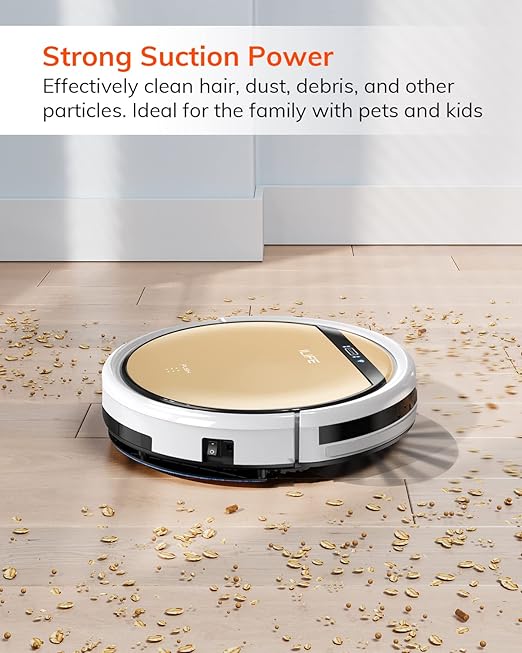 ILIFE V5s Plus Robot Vacuum and Mop Combo with Wi-Fi/App/Alexa, Automatic Self-Charging Robotic Vacuum Cleaner, Slim and Quiet, Cleans Hard Floors Carpets and Pet Hair (V5s Pro Upgrade Version)