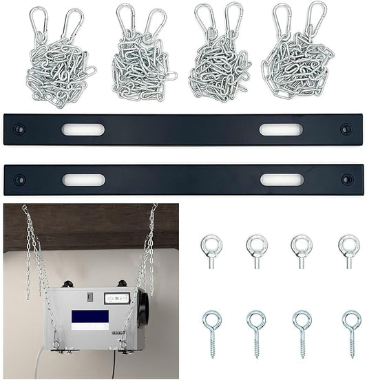 Dehumidifier Hanging Kit, Dehumidifier Joist Hanging Kit for Crawl Space and Basement Dehumidifiers, Easy Way to Raise and Lower dehumidifier, Helps reduce noise and vibration of the unit