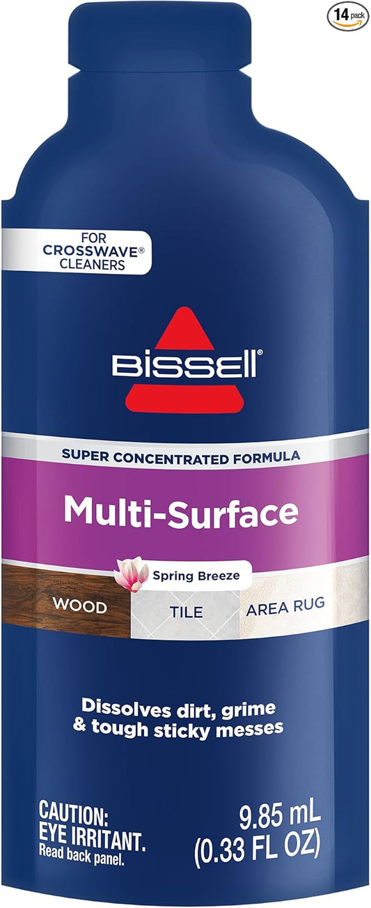 Bissell NEW Multi-Surface Super Concentrate Cleaning Formula for Hard Surface and Area Rug Cleaners, 14 Super Concentrate Pouches