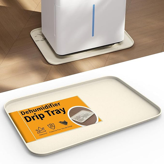 LBG Products Drip Pans 15.5 x 10.5 Inch for Small Dehumidifier,Hard Plastic Drip Tray Portable AC Drip Pan Catch & Prevent Spills or Leaks from Dehumidifier for Bedroom,Home,Protect Your Floor