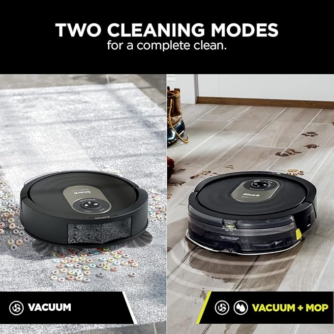 Shark AI Robot Vacuum & Mop, with Home Mapping, Perfect for Pets, Wifi, Works with Alexa, Black/Gold (AV2001WD)