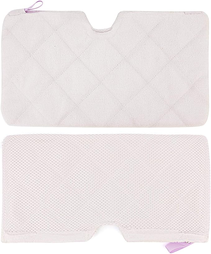 4 Pack Steam Mop Replacement Pads Compatible with Shark Steam Pocket Mop S3500 Series (S3501, S3601, S3550, S3901, SE450), Reusable Washable Microfiber Steam Mop Pads for Sealed Hard Floors
