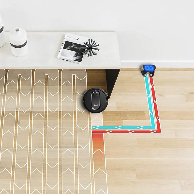 Shark IQ Robot RV1100 App-Controlled Robot Vacuum with WiFi and Home Mapping, Pet Hair Strong Suction with Alexa (Renewed)