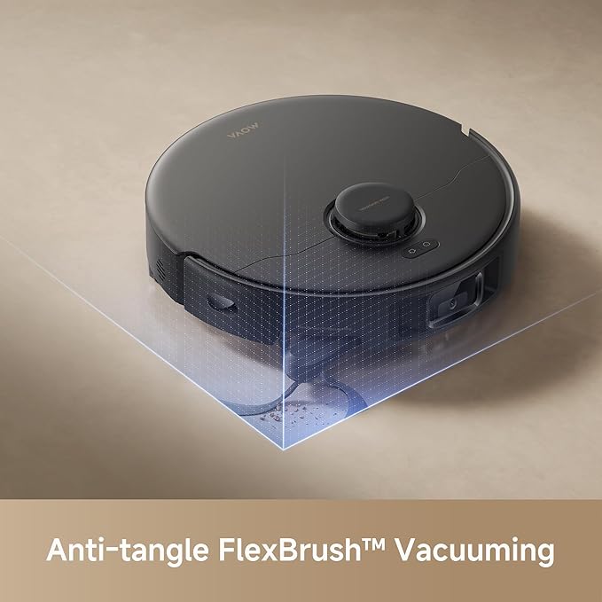 Mova E30 Pro Plus Robot Vacuum, 19000Pa Suction, DuoRoller Brush Anti-Tangle, Self-Emptying 90-Day Hands-Free, Extendable Side Brush for Edge Cleaning, App & Voice Control