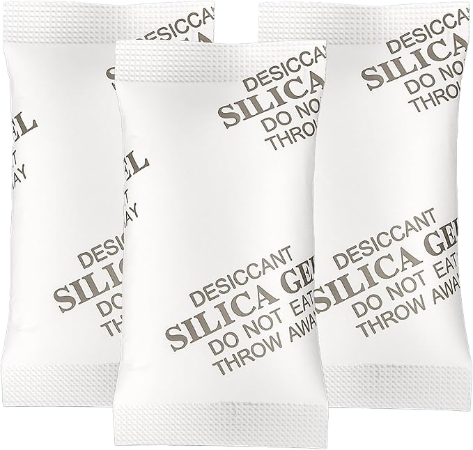 MakMeFre 5Gram(100Packets) Food Grade Moisture Absorbers Silica Gel Packs Desiccant for Moisture Storage Control