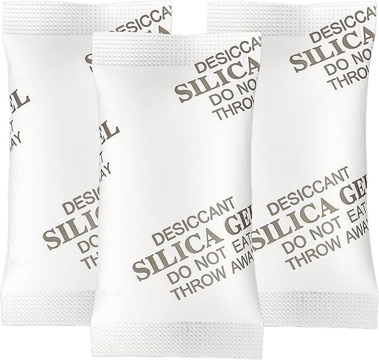 MakMeFre 500Gram(2Packets) Food Grade Moisture Absorbers Silica Gel Packs Desiccant for Moisture Storage Control