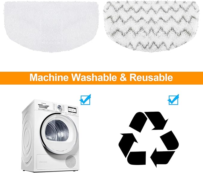10 PACK Steam Mop Replacement Pads Compatible with Bissell Powerfresh Steam Mop 1940 1806 1544 2075 2685A 2181 2814 Series, Model 1940A 1940W 19405 2075A 2685A 5938, Microfiber Washable, Reusable