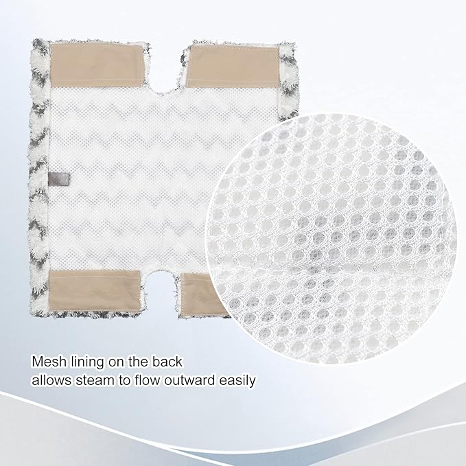 Steam Mop Pads Replacement for Shark Lift-Away Pro & Genius Pocket Steam Mop Series S3973 S3973D S3973WM S5001 S5003D S5002Q S5003A S6001W S6001WM S6002 S6002C S6003 Washable Reusable Mop Pads, 3 Pack
