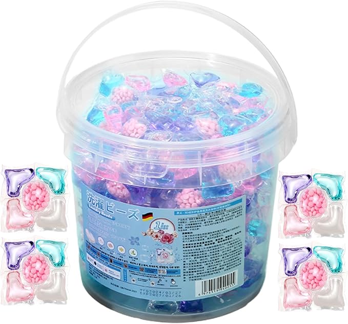 Laundry Detergent Pods, 40 Pieces Fabric Softening Tablets, Improved Cleaning Power, Washing Machine Laundry Pods, Deep Cleaning La-undry Color Protection, Powerful Stain Remover Solution