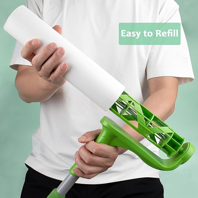 10 inch Large Lint Roller Refills for Evercare Smart Design Libman Well & Good Roll 'N Go Layers 10'' Wide Lint Rollers Mega Sticky Roller Refills 60 Sheets per Refill 3 Pack Total 180 Sheets