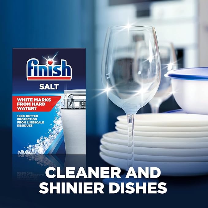 Finish Dishwasher Salt Helps Soften Water to Prevent Limescale and Watermarks, 2 KG