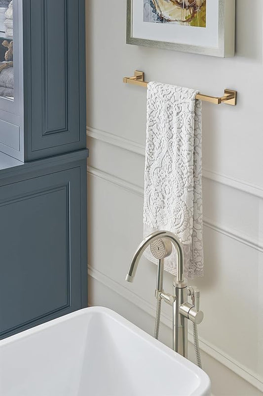 Amerock BH36073CZ | Champagne Bronze Towel Bar | 18 in (457 mm) Towel Rack | Appoint | Bathroom Towel Holder | Bathroom Hardware | Bath Accessories