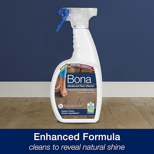 Bona Ultimate Hardwood Floor Care Kit – Pivoting Mop, Cleaning Solution & Refill, Floor Polish, Microfiber Pads for Dusting, Mopping & Polishing
